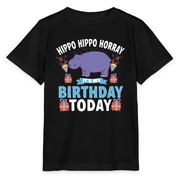 Hippopotame Hippopotame - T-shirt bio MINI CREATOR Stanley/Stella Enfant - noir - Devant - Mikhail (115cm)