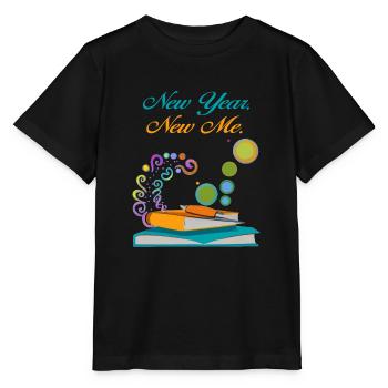 new year new me - Stanley/Stella MINI CREATOR Kids’ T-Shirt - black - Front - Mikhail (115cm)