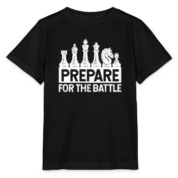 Prepare for battle Funny Chess - Stanley/Stella MINI CREATOR Kids’ T-Shirt - black - Front - Mikhail (115cm)