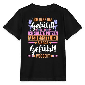 Bastler Basteln - Stanley/Stella Kinder T-Shirt MINI CREATOR  - Schwarz - Vorne - Mikhail (115cm)