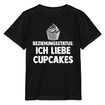 Beziehungsstatus Backen Cupcakes - Stanley/Stella Kinder T-Shirt MINI CREATOR  - Schwarz - Vorne - Mikhail (115cm)