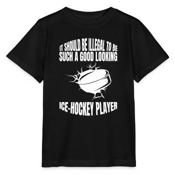 Joueur de hockey sur glace Fan de hockey Équipe de hockey sur glace Hockey sur glace - T-shirt bio MINI CREATOR Stanley/Stella Enfant - noir - Devant - Mikhail (115cm)