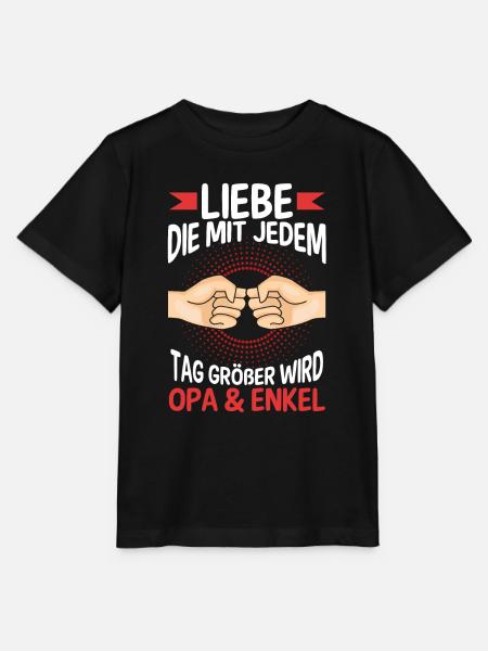 Großvater Opa und Enkel - Stanley/Stella Kinder T-Shirt MINI CREATOR  - Schwarz