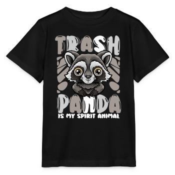 Trash Panda est mon animal spirituel - T-shirt bio MINI CREATOR Stanley/Stella Enfant - noir - Devant - Mikhail (115cm)