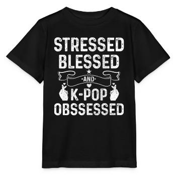 K-Pop-Fan Geschenk Koreanische Popmusik - Stanley/Stella Kinder T-Shirt MINI CREATOR  - Schwarz - Vorne - Mikhail (115cm)