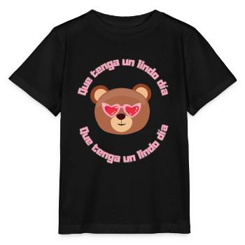 Bonne journée - T-shirt bio MINI CREATOR Stanley/Stella Enfant - noir - Devant - Mikhail (115cm)
