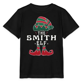 Smith Elf famille Match groupe Noël maman papa - T-shirt bio MINI CREATOR Stanley/Stella Enfant - noir - Devant - Mikhail (115cm)