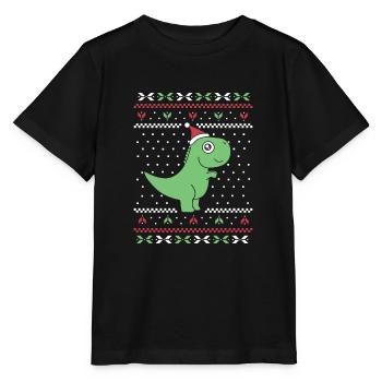 Prehistoric Holiday Roar - Stanley/Stella MINI CREATOR Kids’ T-Shirt - black - Front - Mikhail (115cm)
