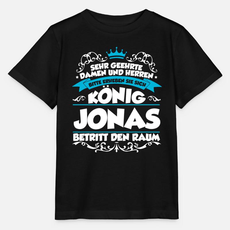 Jonas Name Design - Stanley/Stella Kinder T-Shirt MINI CREATOR  - Schwarz