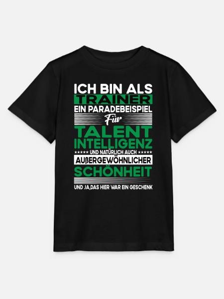 Trainer Bescheiden - Lustiger Spruch - Stanley/Stella Kinder T-Shirt MINI CREATOR - Schwarz