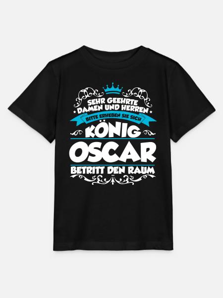 Oscar Name Design - Stanley/Stella Kinder T-Shirt MINI CREATOR - Schwarz