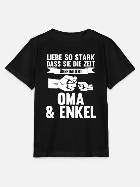 Oma Großmutter und Enkel - Stanley/Stella Kinder T-Shirt MINI CREATOR - Schwarz