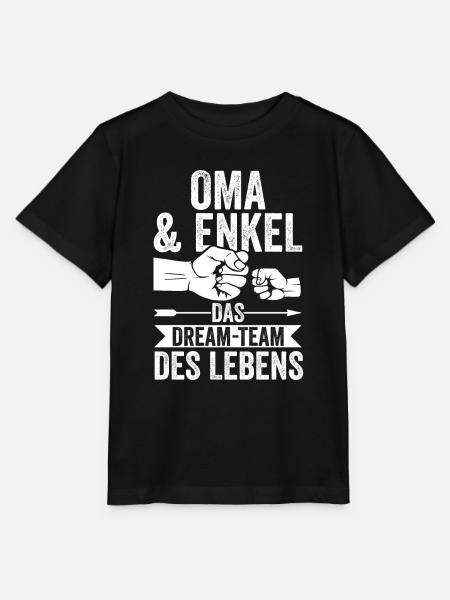 Oma Großmutter und Enkel - Stanley/Stella Kinder T-Shirt MINI CREATOR - Schwarz
