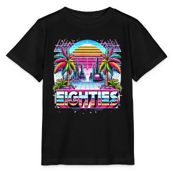 Eighties 80 ́s 80s - Stanley/Stella MINI CREATOR Kids’ T-Shirt - black - Front - Mikhail (115cm)