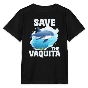 Save the Vaquita Porpoise Cochito - Stanley/Stella MINI CREATOR Kids’ T-Shirt - black - Front - Mikhail (115cm)