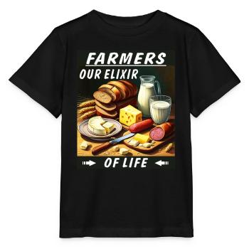 FARMERS OUR ELIXIR OF LIFE - Stanley/Stella MINI CREATOR Kids’ T-Shirt - black - Front - Mikhail (115cm)
