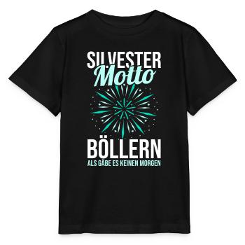 Neujahr Feuerwerk Silvester - Stanley/Stella Kinder T-Shirt MINI CREATOR  - Schwarz - Vorne - Mikhail (115cm)