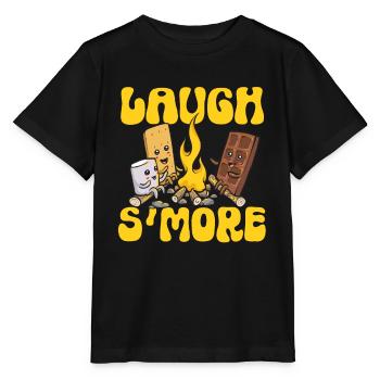 S'more Campfire Marshmallow Camping - T-shirt bio MINI CREATOR Stanley/Stella Enfant - noir - Devant - Mikhail (115cm)