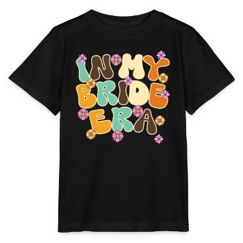Groovy Braut Hochzeitsfeier Brautblumenblumen - Stanley/Stella Kinder T-Shirt MINI CREATOR  - Schwarz - Vorne - Mikhail (115cm)