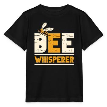 Honigbienenwebeke Hive Imkere Wabe - Stanley/Stella Kinder T-Shirt MINI CREATOR  - Schwarz - Vorne - Mikhail (115cm)