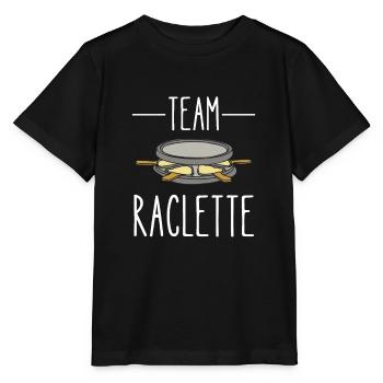 team raclette - T-shirt bio MINI CREATOR Stanley/Stella Enfant - noir - Devant - Mikhail (115cm)