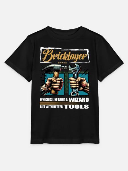 Bricklayer Beruf Spruch Arbeiter - Stanley/Stella Kinder T-Shirt MINI CREATOR - Schwarz