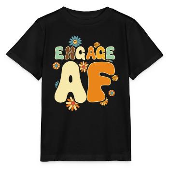 Dedicated friends engagement bride - Stanley/Stella MINI CREATOR Kids’ T-Shirt - black - Front - Mikhail (115cm)
