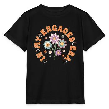 Dedicated friends engagement bride - Stanley/Stella MINI CREATOR Kids’ T-Shirt - black - Front - Mikhail (115cm)