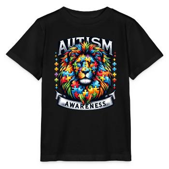 Autism Awareness puzzles piece - Stanley/Stella Kinder T-Shirt MINI CREATOR  - Schwarz - Vorne - Mikhail (115cm)