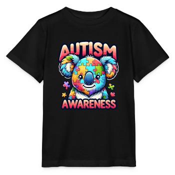 Autism Awareness puzzles piece - Stanley/Stella Kinder T-Shirt MINI CREATOR  - Schwarz - Vorne - Mikhail (115cm)