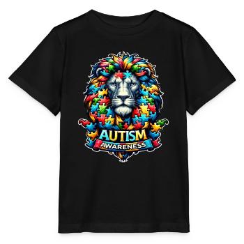 Autism Awareness puzzles piece - Stanley/Stella Kinder T-Shirt MINI CREATOR  - Schwarz - Vorne - Mikhail (115cm)