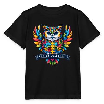 Autism Awareness puzzles piece - Stanley/Stella Kinder T-Shirt MINI CREATOR  - Schwarz - Vorne - Mikhail (115cm)