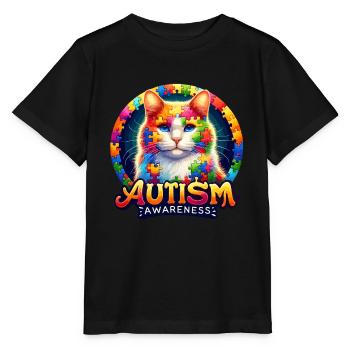 Autism Awareness puzzles piece - Stanley/Stella Kinder T-Shirt MINI CREATOR  - Schwarz - Vorne - Mikhail (115cm)