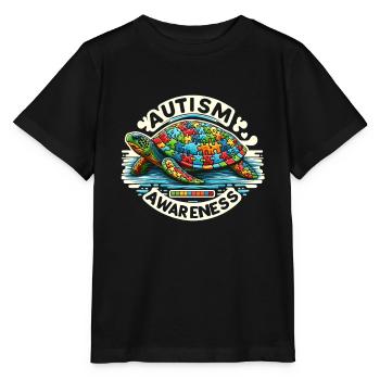 Autism Awareness puzzles piece - Stanley/Stella Kinder T-Shirt MINI CREATOR  - Schwarz - Vorne - Mikhail (115cm)