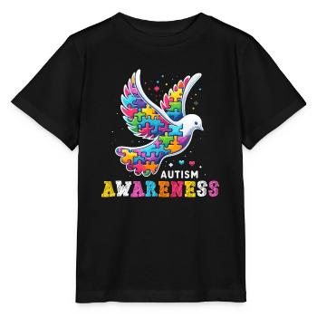 Autism Awareness puzzles piece - Stanley/Stella Kinder T-Shirt MINI CREATOR  - Schwarz - Vorne - Mikhail (115cm)
