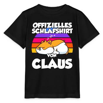 Offizielles Schlafshirt Von Claus - Stanley/Stella Kinder T-Shirt MINI CREATOR  - Schwarz - Vorne - Mikhail (115cm)
