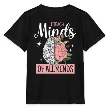 Professeur de vitesse J’enseigne aux esprits toutes sortes de thérapeutes Aba - T-shirt bio MINI CREATOR Stanley/Stella Enfant - noir - Devant - Mikhail (115cm)