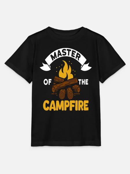 Master Of The Campfire - Stanley/Stella Kinder T-Shirt MINI CREATOR - Schwarz