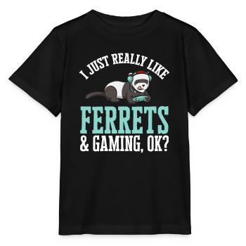 Ferret Owner Ferret - Stanley/Stella MINI CREATOR Kids’ T-Shirt - black - Front - Mikhail (115cm)