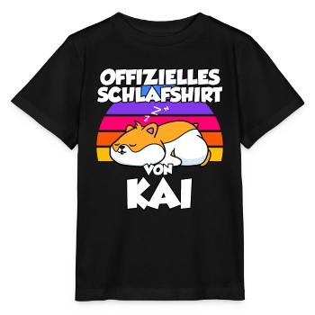 Offizielles Schlafshirt Von Kai - Stanley/Stella Kinder T-Shirt MINI CREATOR  - Schwarz - Vorne - Mikhail (115cm)