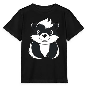 Skunk - Stanley/Stella MINI CREATOR Kids’ T-Shirt - black - Front - Mikhail (115cm)