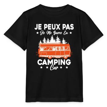 Wohnmobil Ich komme mit dem Wohnmobil nicht aus dem Weg - Stanley/Stella Kinder T-Shirt MINI CREATOR  - Schwarz - Vorne - Mikhail (115cm)