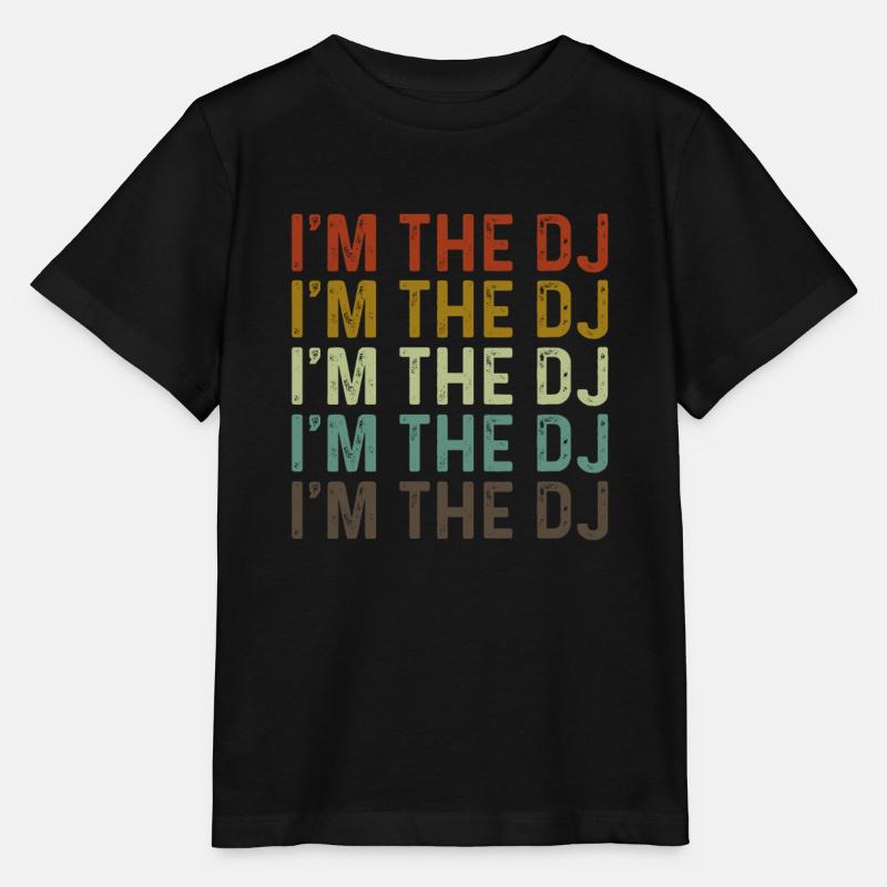Je suis le DJ DJ - T-shirt bio MINI CREATOR Stanley/Stella Enfant - noir