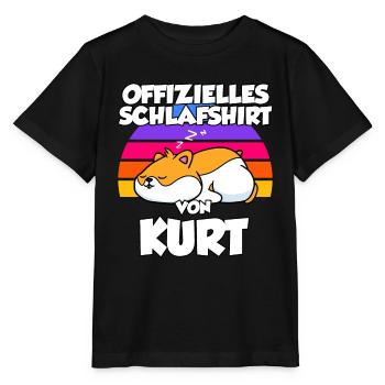 Offizielles Schlafshirt Von Kurt - Stanley/Stella Kinder T-Shirt MINI CREATOR  - Schwarz - Vorne - Mikhail (115cm)