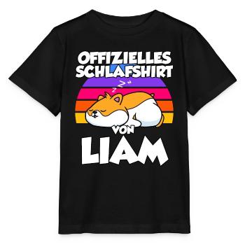 Offizielles Schlafshirt Von Liam - Stanley/Stella Kinder T-Shirt MINI CREATOR  - Schwarz - Vorne - Mikhail (115cm)
