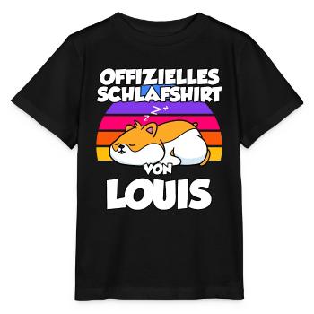 Offizielles Schlafshirt Von Louis - Stanley/Stella Kinder T-Shirt MINI CREATOR  - Schwarz - Vorne - Mikhail (115cm)