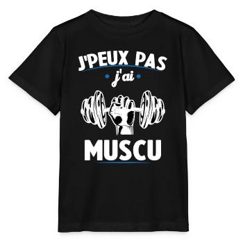 I can't I worked out - Stanley/Stella MINI CREATOR Kids’ T-Shirt - black - Front - Mikhail (115cm)