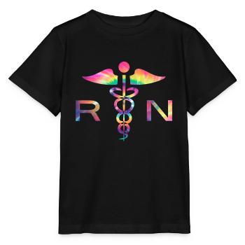 Infirmière autorisée Krankenschwester Nursing - T-shirt bio MINI CREATOR Stanley/Stella Enfant - noir - Devant - Mikhail (115cm)