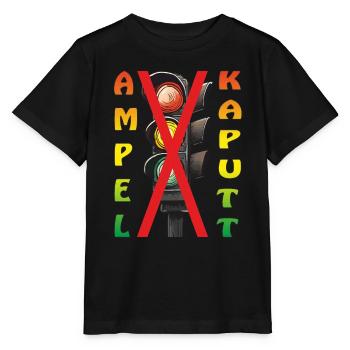 TRAFFIC LIGHT BROKEN - Stanley/Stella MINI CREATOR Kids’ T-Shirt - black - Front - Mikhail (115cm)