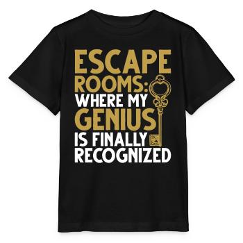 Salle d’évasion - T-shirt bio MINI CREATOR Stanley/Stella Enfant - noir - Devant - Mikhail (115cm)